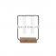 K&B decor clear glass test tube flower vase metal frame desktop tube vase for plants display