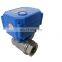 2-way DN25 stainless steel 304 DC9-24V automatic quick closing shut-off motorized valve