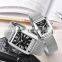 CHENXI 068A Men's Silver Stainless Steel Watch Unisex 3 ATM Water Resist Quartz Analog Couple Watch