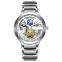 TEVISE t845b Man Newest Hollow Design Automatic Mechanical Watches Sun Moon Phase Business Stainless Steel  Wristwatch