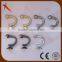 Pair Of Quality Curtain Tie Back, Hold Backs Black Chrome Brass Metal Screw Hooks                        
                                                Quality Choice