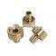 Dongguan manufactured high quality CNC lathe machined Custom Copper Contact Pin with gold plating