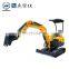 channel construction mini excavator for sale 2.5 ton hydraulic earth auger earth drilling for excavator