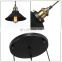 Nordic Industrial Black Iron Chandelier Hanging Light E27 Cage Shaped Vintage LED Pendant Lamp