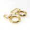 Good Polished Shiny Gold Color Zinc Alloy Metal Snap Hooks Spring Buckle Carabiners For Bags