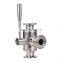 Full Diameter Internal Thread Stainless Steel 3 Three Way Ball Valve