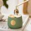 Unique design pottery clay ceramic jar stamping gold logo yoga premium soy beeswax cherry blossom jasmine terrazzo candle