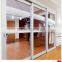 Glass telescopic automatic sliding doors for living room