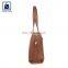 Stylish Look Anthracite Fitting Hot Selling Zipper Closure Type Luxury Women Genuine Leather Handbag Manufacturer