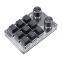 Custom Wired USB Mechanical Keyboard with Knob Volume Button Knob Programming Macro Hotswap Wireless Gaming Keypad