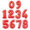 16 Inch Number Digital Foil Balloons Rose Gold Silver Green Polka Dots Numero Globos for Baby Shower Birthday Party Decoration