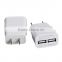 New Electrical EU 2 Ports Adapter Mobile Phone Usb Wall Chargers for Xiaomi for LG
