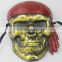 Wholesale costume PP halloween skeleton and skull party Pirates of the Caribbean masks
