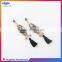 High quality fashion colorful tassel earrings for women with crystal inset