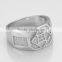 Men's Large Square Shaped Rings Vogue Silver Ring