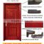 Custom Wood Exterior Door solid wood door from Chinese factory