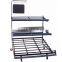 Two layers Vegetable and fruit rack display shelf with good quality