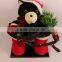 XM-A6108 60 inch lighted inflatable black bear for christmas decoration