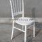 New white napoleon chair with seat pad
