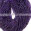 WHOLESALE LOT NATURAL AMETHYST 3-4MM RONDELLE FACETED LOOSE BEADS