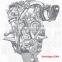 USED ENGINE DIESEL D2.9DT ASSY-SUB ENGINE COMPLETE FROM SSANG YONG 1996-2005 MNR