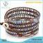 New Arrival Bohemian Leather Bracelets,leather Beaded Wrap Bracelet