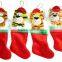 kids christmas decorations sock animal plush christmas sock
