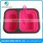 BPA Free 2 Compartment Food Grade Container Silicone Foldable Lunch Box                        
                                                Quality Choice