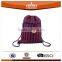 2015 Recyclable Used Stripe Drawstring Bag