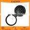 Black mini round folding pocket hair brush with mirror                        
                                                Quality Choice