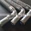 Corrugated flexible metal hose for fire fightting