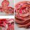 Half peony print half solid wool digital printing scarf
