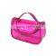 beautiful and colorful promotional trendy fashion pvc makeup case with handle