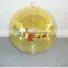 12inch gold mirror ball factory wholesale disco decoration fiberglass ball/ktv reflective ball