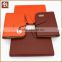 Leather cover agenda 2016 with ring binder