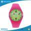 Wholesale unisex plastic case changeable color 2015 silicone watch                        
                                                Quality Choice