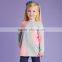 DK0025 dave bella 2015 autumn girls boutique sweater children's clothes girls jacquard sweater children's fashionable sweater