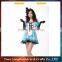 Wholesale women party dance costume sexy maid costume with gloves