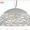 modern pendant light holder in white or black colors