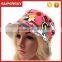 A-1486 Outdoor Flower Lady Floral Bucket Hat Women Beach Bucket Cap Summer Sun Bucket Hat
