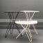 MDF round tea table coffee table with metal leg home furniture