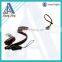 High quality pvc logo zip lanyard