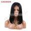 new arrival 130% density virgin brazilian human hair lace front wig, rihanna bob style glueless full lace human hair wig