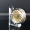 Personalized crystal glass mechanical clock