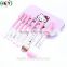 Hot Sell Synthetic Hair 7PCS Pink Hello Kitty Small Brush Set With Tin Box