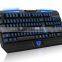 Motospeed K60L Three Color Backlight Multimedia Waterproof Ergonomic Gaming Keyboard