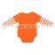 summer fashion orange long sleeve cotton baby christmas romper