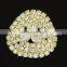 Fashional Golden Shank Rhinestone Button for apparel RNK197J