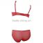 Stylish breathable Transparent ladies underwear sexy bra and panty new design