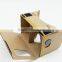 2016 New Arrival Virtual Reality 3D Google Glasses, DIY Google Cardboard Box 3D Glasses for 3.5-6.0 inch phones